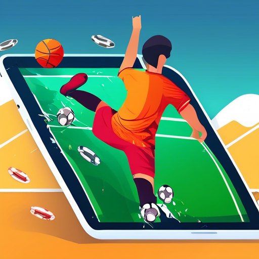 Image of animated footballer on an ipad